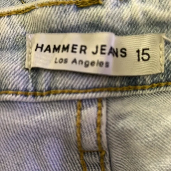 Hammer Jeans Women's High Rise Mom Jeans  Light Wash Tapered Denim Size 15 - Picture 4 of 6
